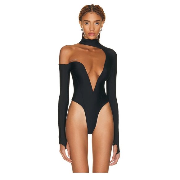 Mugler Tops - Mugler Deep Mesh Bodysuit Sz 38 $660